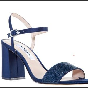 Nina Haven Navy Luster Sandal